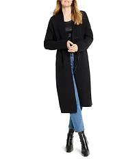 NIC + ZOE Statement Knit Open Front Shawl Collar Long Sleeve Jacket