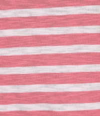 NIC + ZOE Stripe Knit Boat Neck 3/4 Sleeve Tee