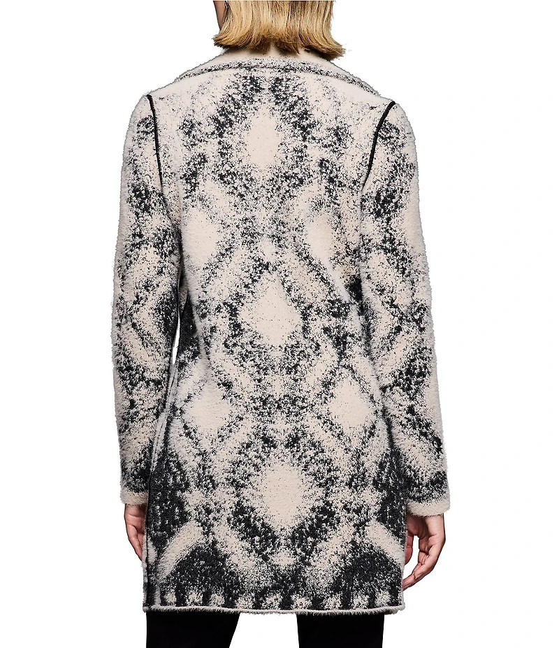 NIC + ZOE Textured Double Knit Diamond Coat
