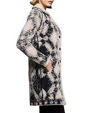NIC + ZOE Textured Double Knit Diamond Coat