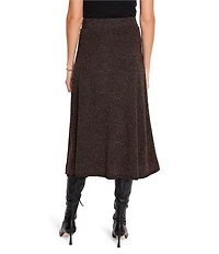 NIC + ZOE Textured Sweater Knit A-Line Midi Skirt