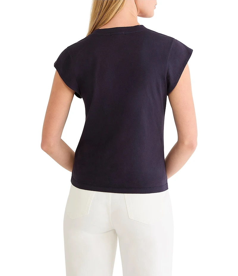 NIC + ZOE V-Neck Cap Sleeve Tee