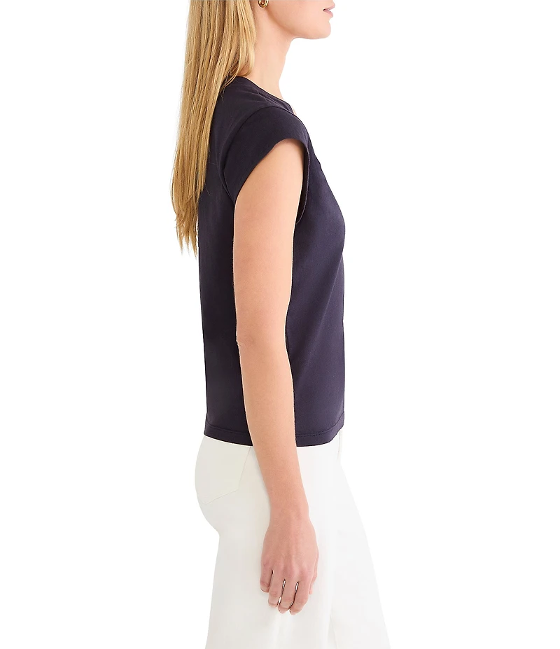 NIC + ZOE V-Neck Cap Sleeve Tee