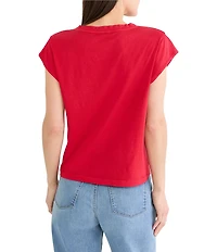 NIC + ZOE V-Neck Cap Sleeve Tee
