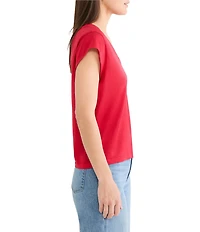 NIC + ZOE V-Neck Cap Sleeve Tee