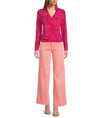 NIC + ZOE Weekend Stretch Denim Wide Leg Trouser Jeans