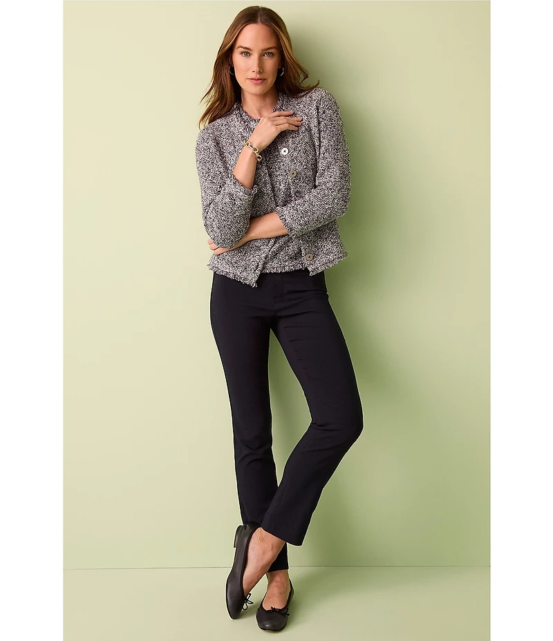 NIC + ZOE Wonderstretch Woven Straight Leg Pull-On Pants