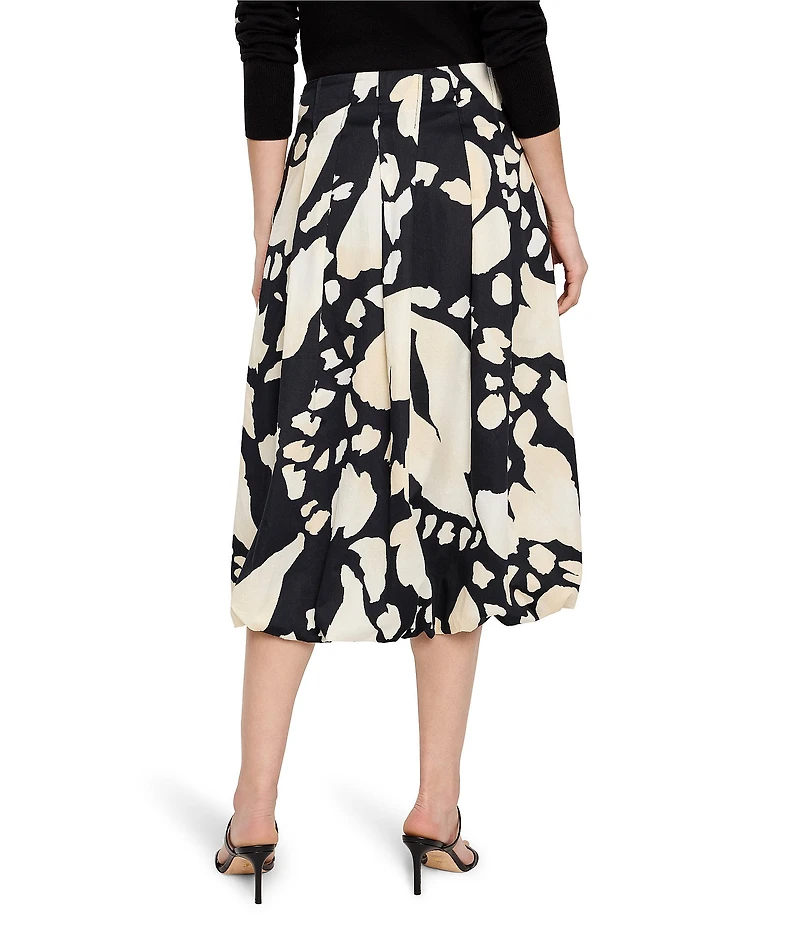 NIC + ZOE Woven Evening Petal Print Bubble Skirt