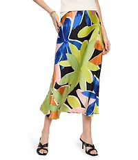 NIC + ZOE Woven Mega Blooms Slip Skirt