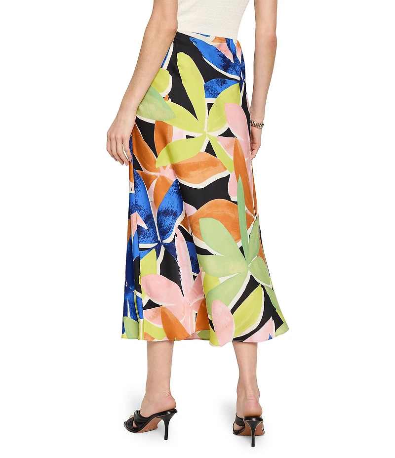 NIC + ZOE Woven Mega Blooms Slip Skirt