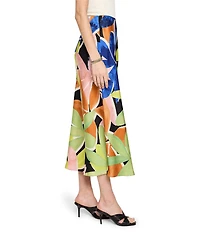 NIC + ZOE Woven Mega Blooms Slip Skirt