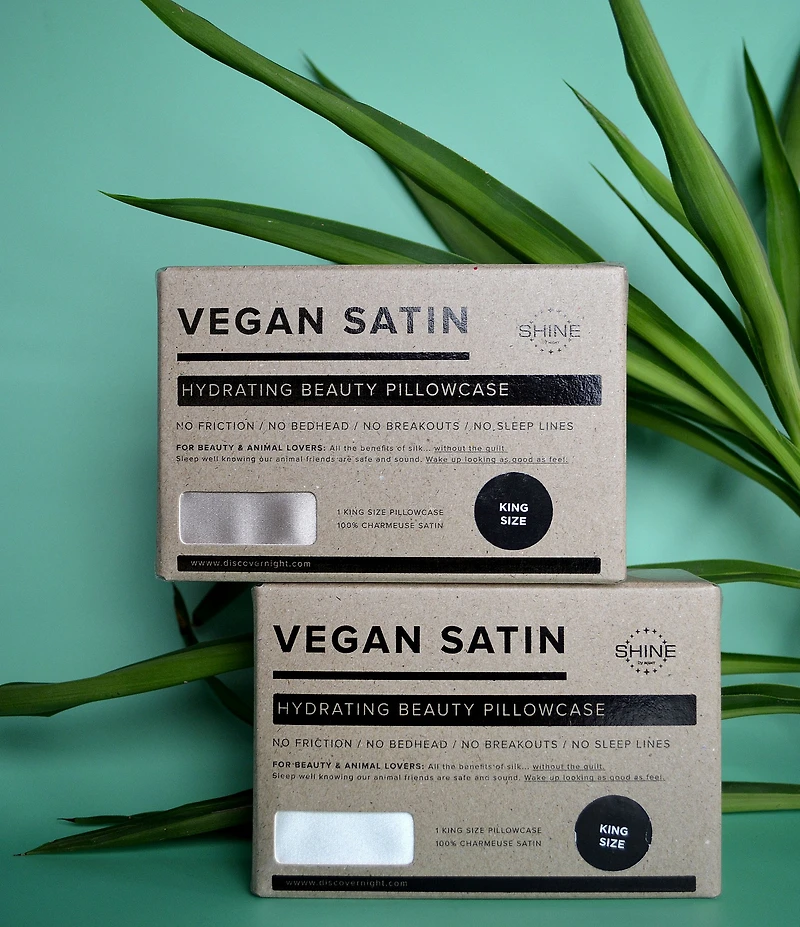 NIGHT Vegan Satin Queen Pillowcase