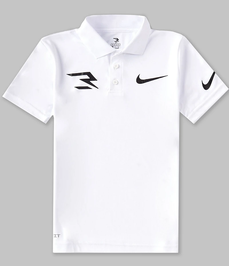 Nike 3BRAND By Russell Wilson Big Boys Short-Sleeve Dri-FIT Polo Shirt