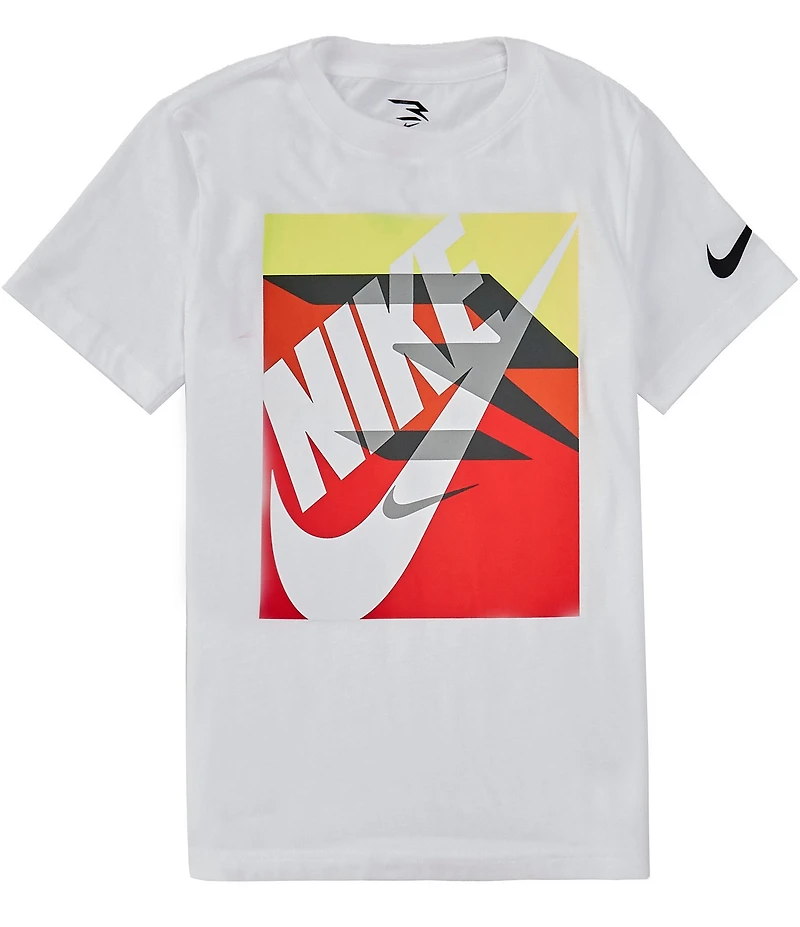 3BRAND By Russell Wilson Big Boys Short Sleeve Gradient Box Logo T-Shirt