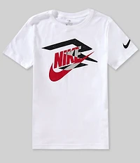 3BRAND By Russell Wilson Big Boys Short Sleeve Mash Up Graphic T-Shirt