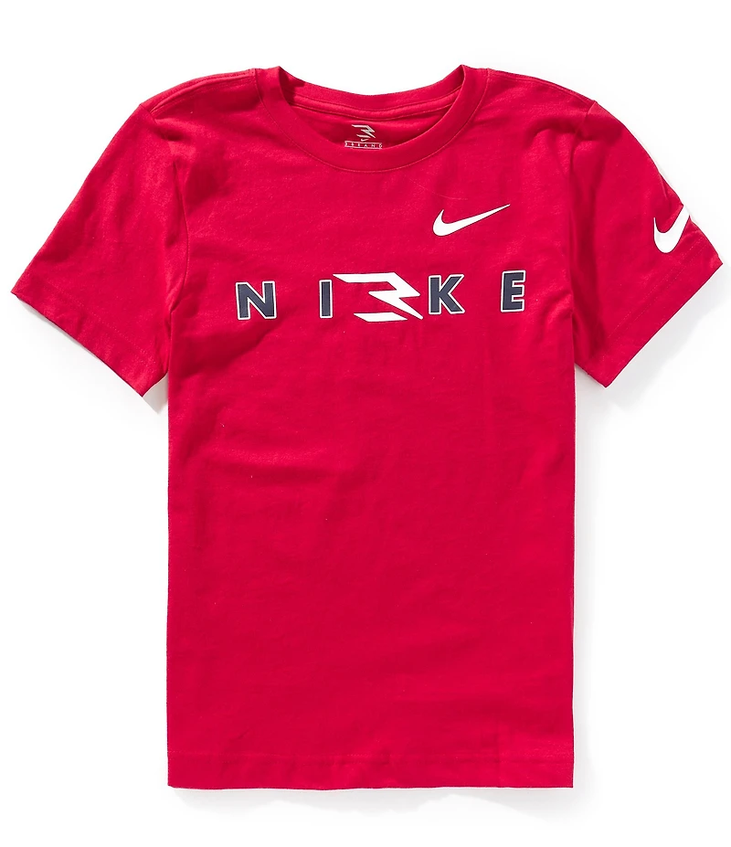 3BRAND By Russell Wilson Big Boys Short Sleeve Wordmark T-Shirt