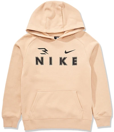 Nike 3BRAND by Russell Wilson Big Boys Long Sleeve Triple Logo Fleece Hoodie