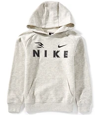 Nike 3BRAND by Russell Wilson Big Boys Long Sleeve Triple Logo Fleece Hoodie