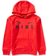 Nike 3BRAND by Russell Wilson Big Boys Long Sleeve Triple Logo Fleece Hoodie