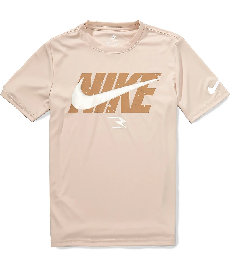 Nike 3BRAND By Russell Wilson Big Boys Short Sleeve Dr-Fit Wordblock T-Shirt