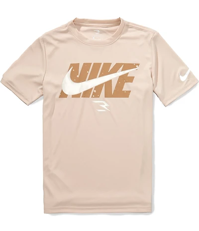 Nike 3BRAND By Russell Wilson Big Boys Short Sleeve Dr-Fit Wordblock T-Shirt