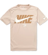 Nike 3BRAND By Russell Wilson Big Boys Short Sleeve Dr-Fit Wordblock T-Shirt