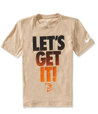 Nike 3BRAND by Russell Wilson Big Boys Short Sleeve Let's Get It T-Shirt