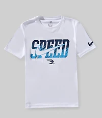 Nike 3BRAND by Russell Wilson Big Boys Short Sleeve RWB Speed Of Light T-Shirt
