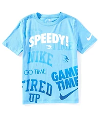 Nike 3BRAND by Russell Wilson Big Boys Short Sleeve RWB Speedy T-Shirt