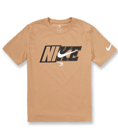 Nike 3BRAND by Russell Wilson Big Boys Spliced Swoosh Tee