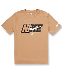 Nike 3BRAND by Russell Wilson Big Boys Spliced Swoosh Tee