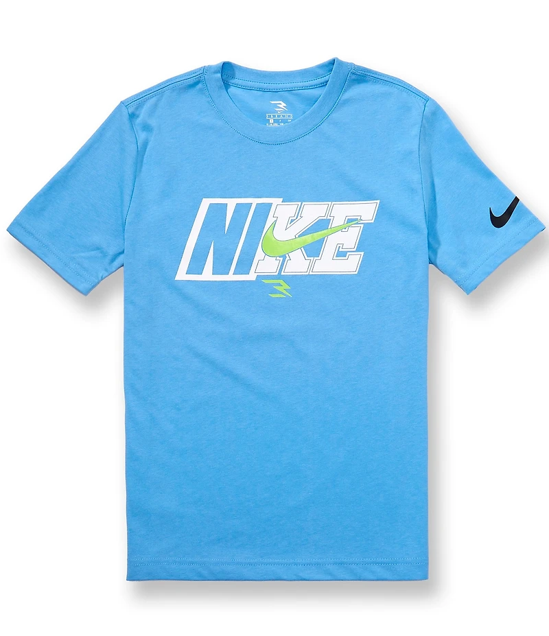 Nike 3BRAND by Russell Wilson Big Boys Spliced Swoosh Tee