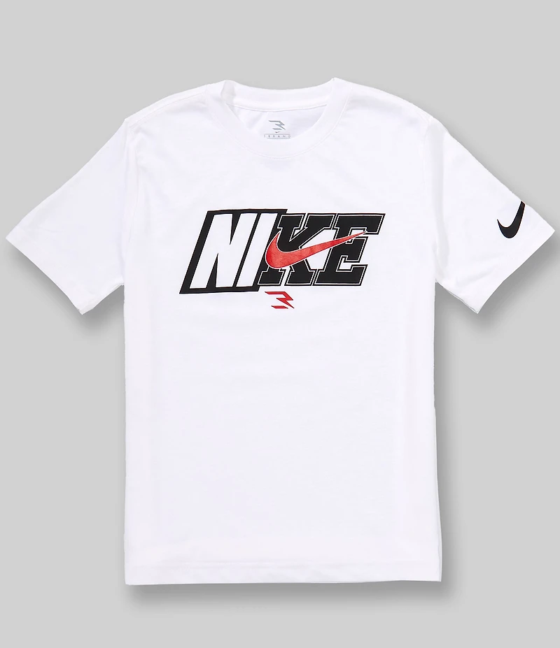 Nike 3BRAND by Russell Wilson Big Boys Spliced Swoosh Tee