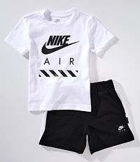 Nike Air Little Boys Short Sleeve Logo/Graphic T-Shirt & Coordinating Shorts Set