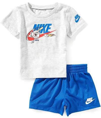 Nike Baby Boys Short-Sleeve Baseball-Character-Graphic T-Shirt & Shorts Set