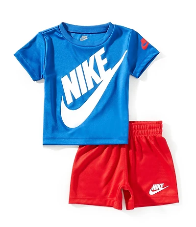 Nike Baby Boys Short-Sleeve Logo T-Shirt & Coordinating Shorts Set