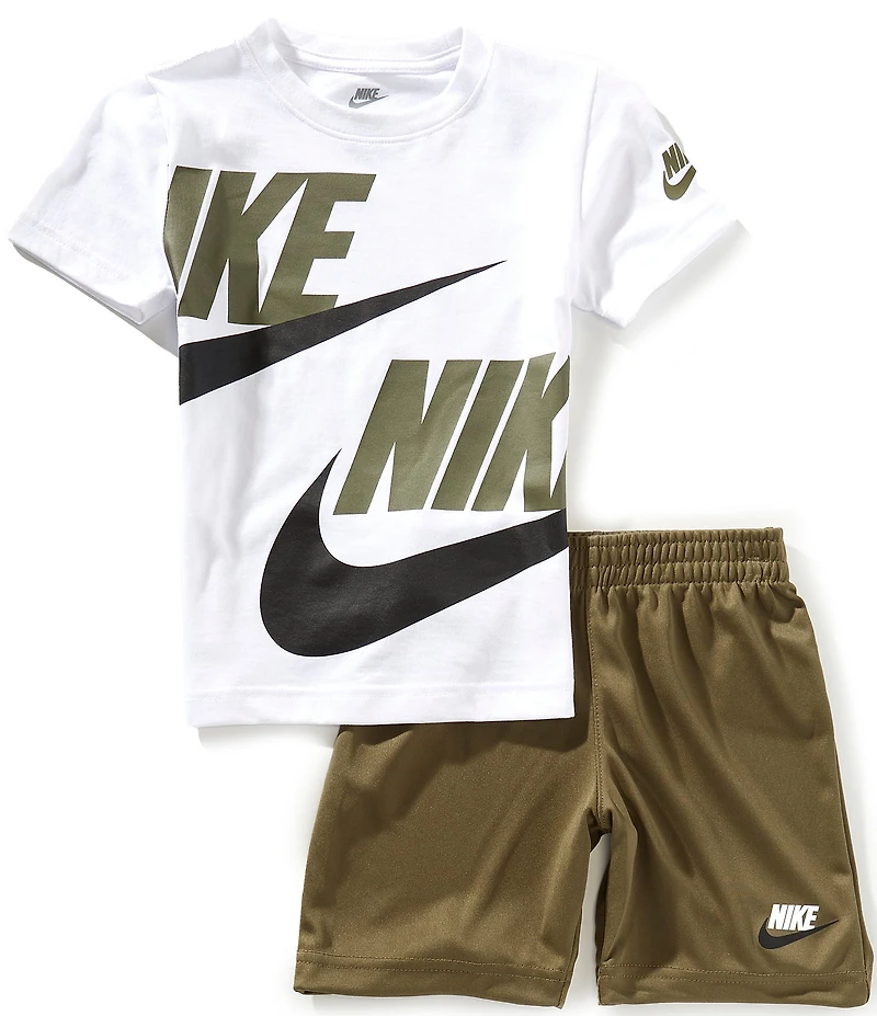 Nike Baby Boys Short Sleeve Split Futura T-Shirt & Solid Shorts Set