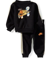 Nike Baby Boys Crewneck Pullover Hoodie And Jogger Pants 2-Piece Set