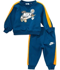 Nike Baby Boys Crewneck Pullover Hoodie And Jogger Pants 2-Piece Set