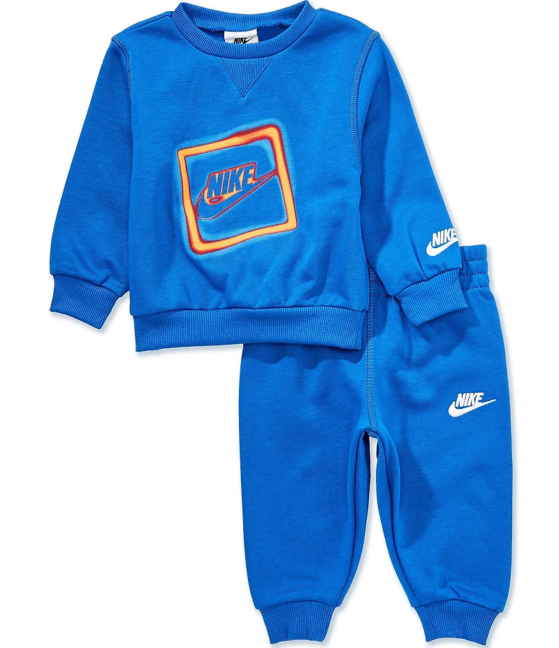 Nike Baby Boys Long-Sleeve Glow With Me Fleece Sweatshirt & Matching Fleece Jogger Pants Set