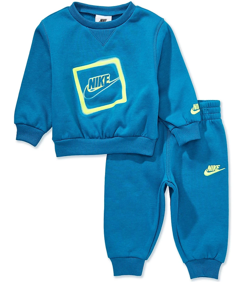 Nike Baby Boys Long-Sleeve Glow With Me Fleece Sweatshirt & Matching Fleece Jogger Pants Set