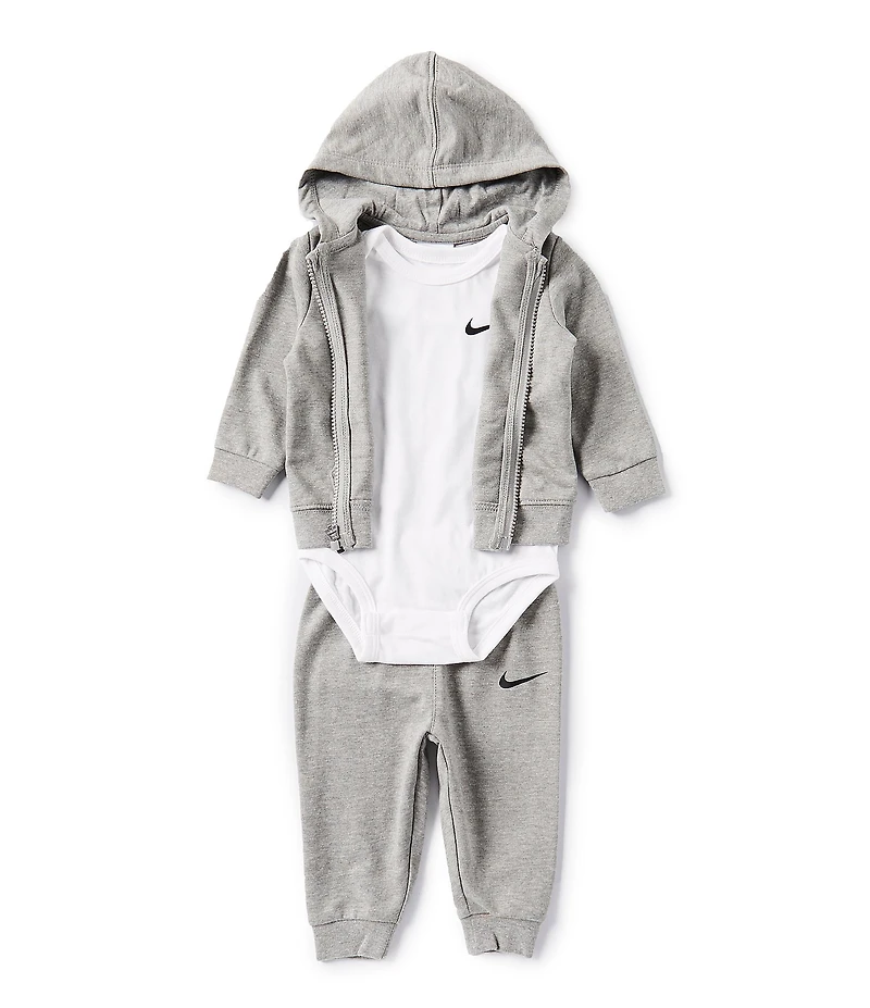 Nike Baby Boys Long-Sleeve French Terry Hooded Jacket, French Terry Jogger Pants & Jersey-Knit Bodysuit Set