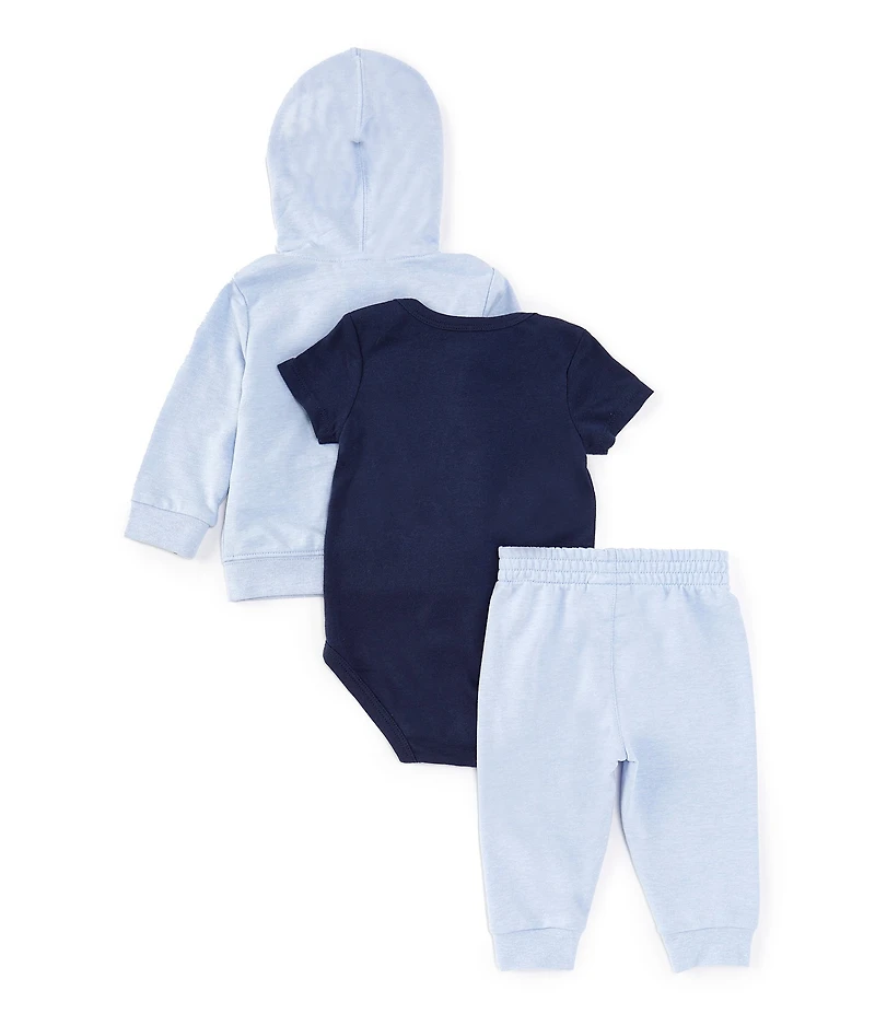 Nike Baby Boys Long-Sleeve French Terry Hooded Jacket, French Terry Jogger Pants & Jersey-Knit Bodysuit Set