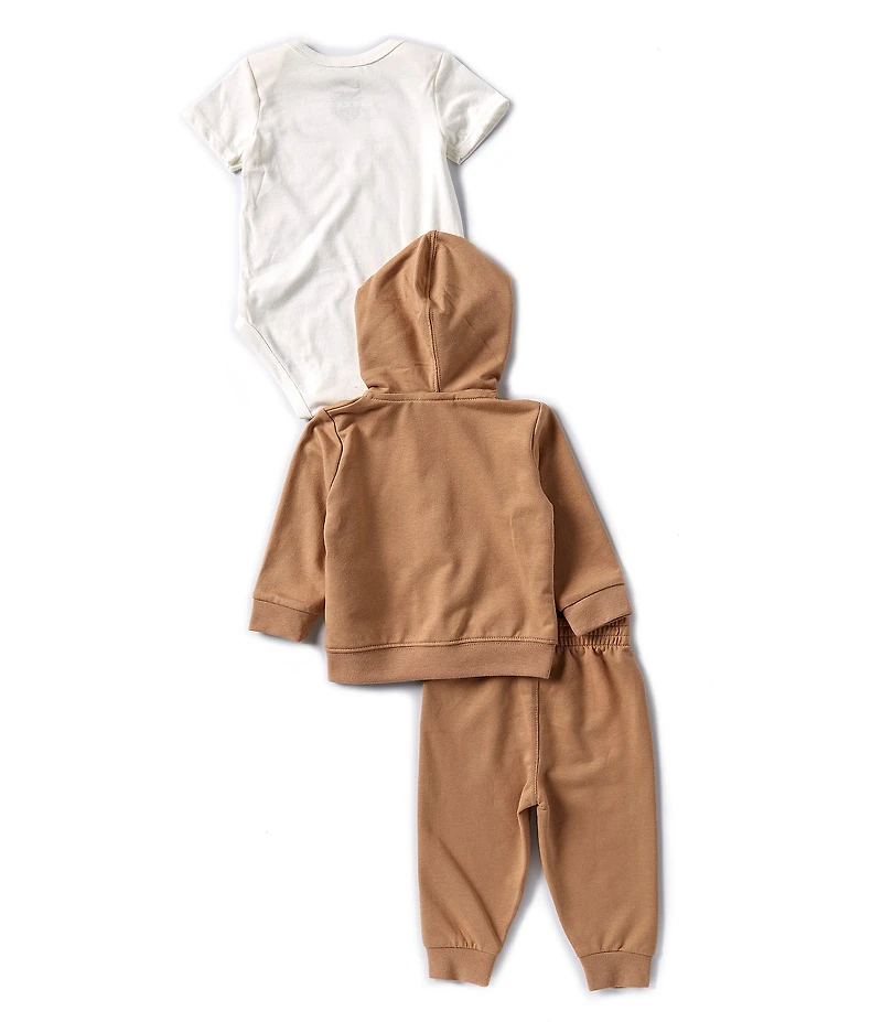 Nike Baby Boys Long-Sleeve French Terry Hooded Jacket, French Terry Jogger Pants & Jersey-Knit Bodysuit Set