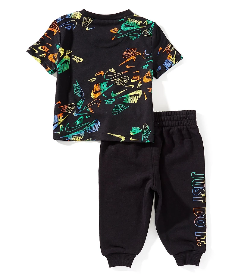 Nike Baby Boys Reveal All-Over Print Short Sleeve & Pants Set