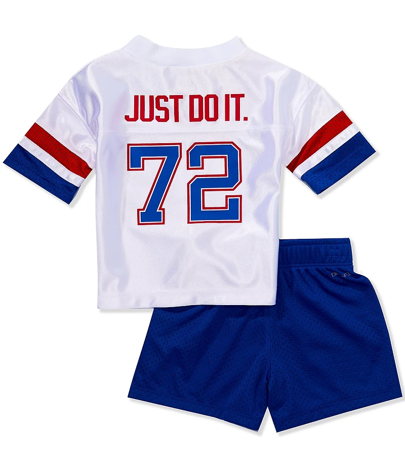 Nike Baby Boys Short-Sleeve Football-Style Jersey T-Shirt & Solid Mesh Shorts Set