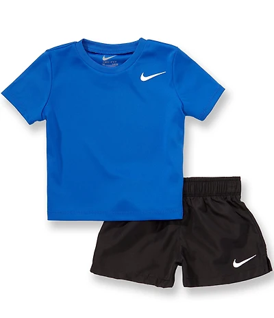 Nike Baby Boys Short Sleeve T-Shirt & Dri-Fit Woven Shorts Set