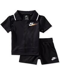 Nike Baby Boys Short Sleeve Victory Lap Polo Shirt & Pull-On Shorts 2-Piece Set
