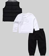 Nike Baby Boys Sleeveless Vest & T-Shirt With Jogger Pants 3-Piece Set