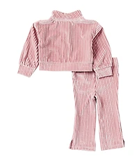 Nike Baby Girls Cozy Rib Track Jacket & Flat Front Pants Set